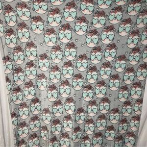 Cute kitty fleece throw
